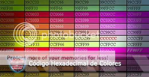 CODIGOS COLORES HEXADECIMAL codigos colores hexadecimal:
