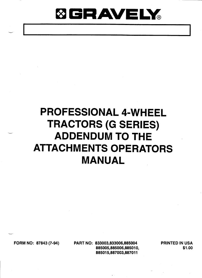Does an electric hydraulic G series tractor deck have a "Float